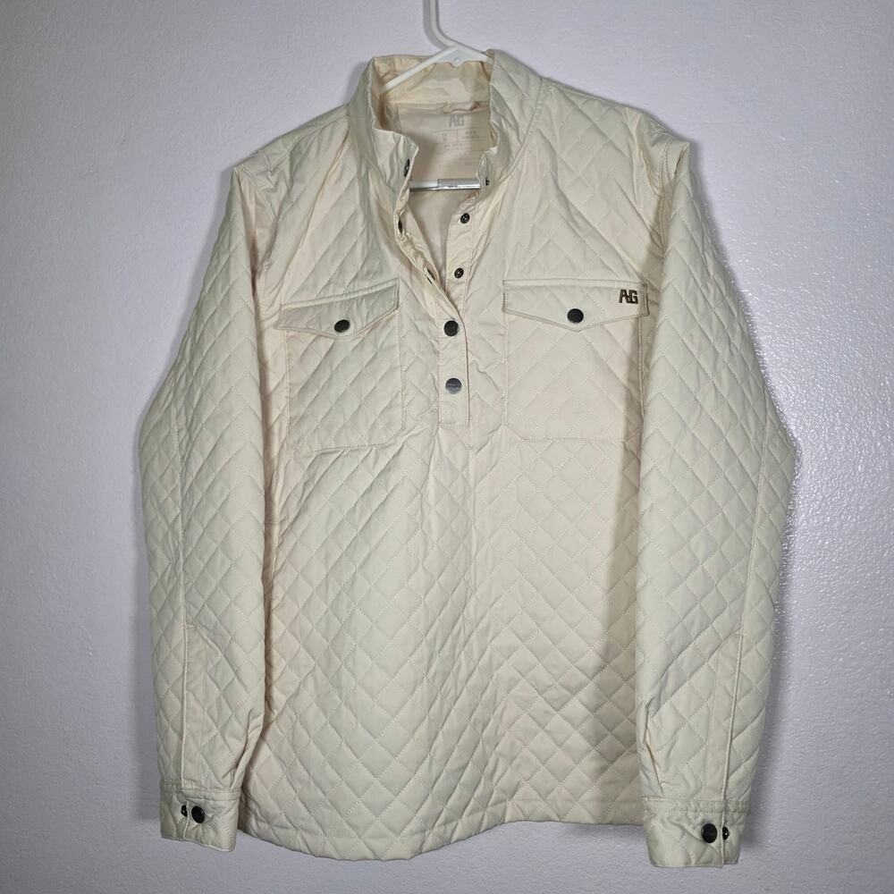 AG Gear Stain Repellent Windproof Snap Front Jacket Beige Women’s XL